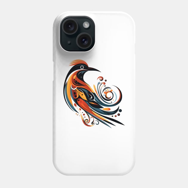 Abstract Tribal-Inspired Bird Phone Case by MK3