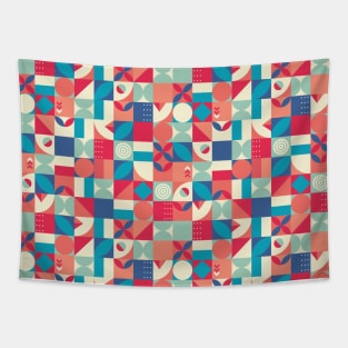 Geometric Bauhaus Tapestry