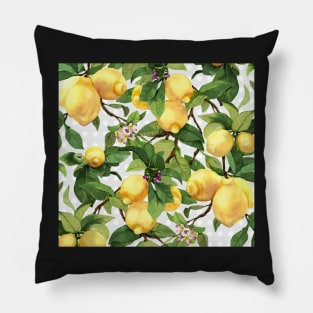 Watercolor lemon Pillow