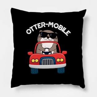 Otter-mobile Funny Animal Car Pun Pillow