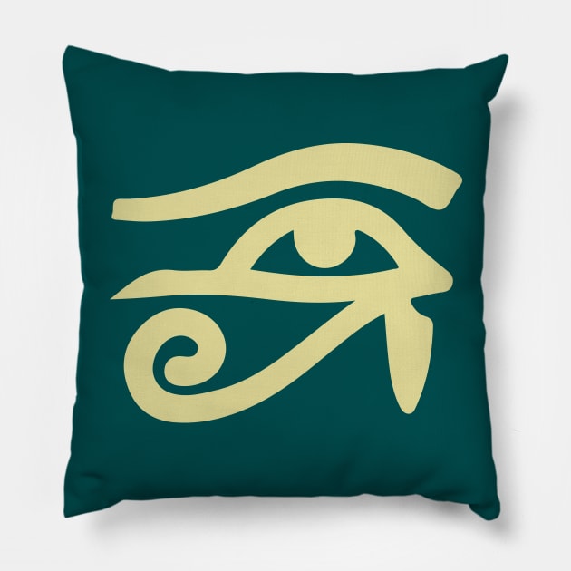 Egyptian (light yellow) Pillow by ohmybach