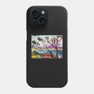 watercolour lanscape painting untitled, by Geoff Hargraves Phone Case