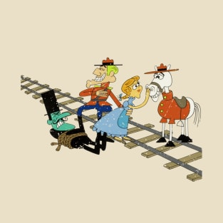 Dudley Do-Right, Nell, Horse and Snidely Whiplash T-Shirt