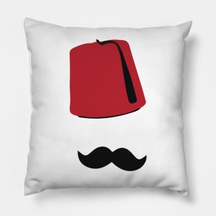 Moroccan man - mustache Pillow