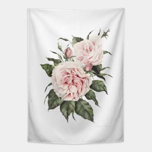 Pink Garden Roses Tapestry