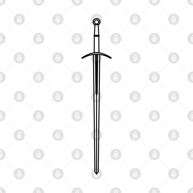 Hand and a half sword / Bastard sword (transparent) by PabloDeChenez