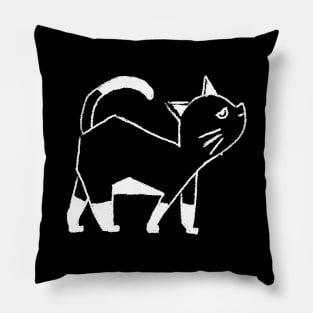 I Love My Cat Funny Kitty Novelty Cartoon Hand Drawing Pillow