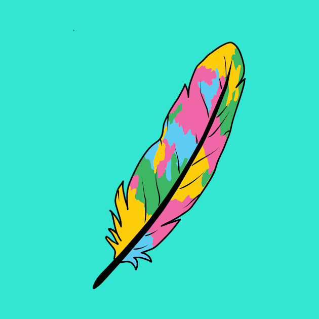 colorful feather by RipaDesign