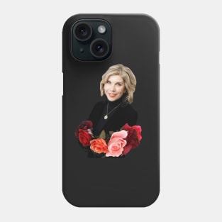 Christine Baranski Floral Phone Case