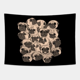 Fawn Pugs Tapestry