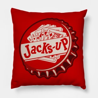 Vintage Jacks Up Soda Bottlecap Pillow