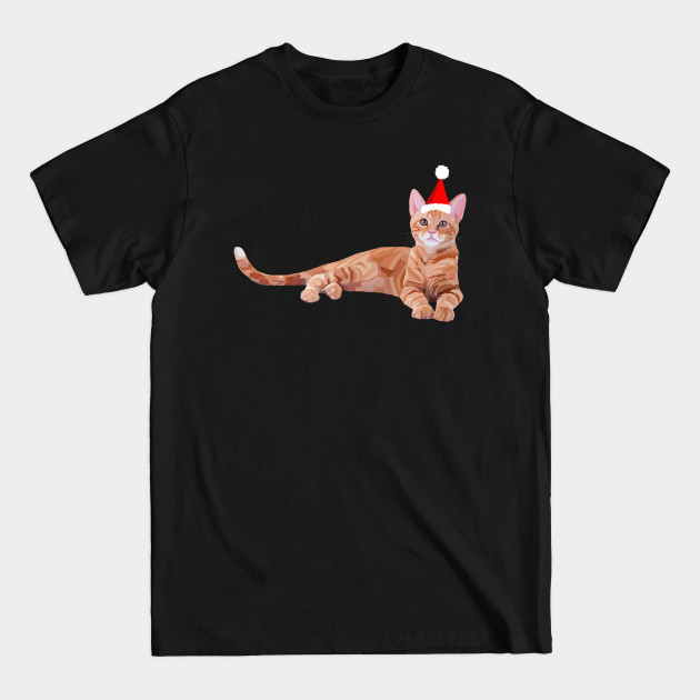 Disover Christmas Orange Ginger Kitten - Christmas Cat - T-Shirt