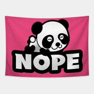 Nope Lazy Panda Lover Gift Tapestry