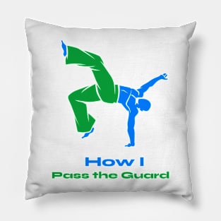 BJJ shirt-How I pass the guard Pillow