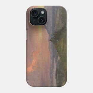 Sunset in the Hudson Valley by Frederic Edwin Church Phone Case