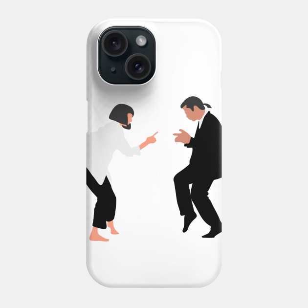 Mia & Vincent - Pulp Fiction Phone Case by Randomart