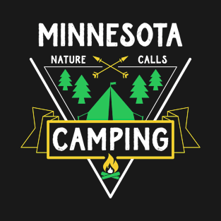 Minnesota USA Camping Outdoors Nature Adventure T-Shirt