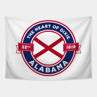 Alabama State Flag Design Tapestry