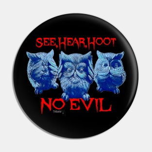 Hoot No Evil Pin