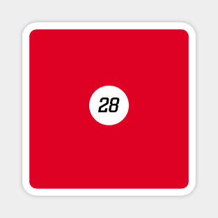 Race number 28 Magnet