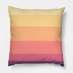 Sunset Retro Lines Pillow