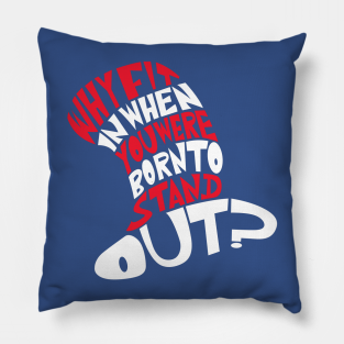 Cat In The Hat Pillow - Stand Out Cat! by joefixit2
