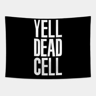 Yell Dead Cell (Metal Gear Solid 2 White) Tapestry