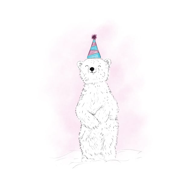 Party Polar Bear by LauraKatMax