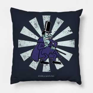 Snidely Whiplash Retro Japanese Pillow