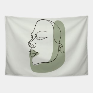 Body Positivity - The Face Line Art Tapestry