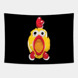 Rubber Chicken Toy Head Tapestry