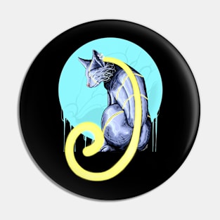 Moonlight Cat Pin