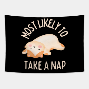 Most likely to take a nap Tapestry