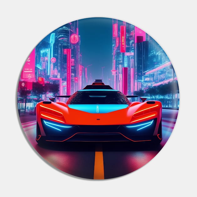 Dark Neon Sports Car in Asian Neon City Pin by star trek fanart and more