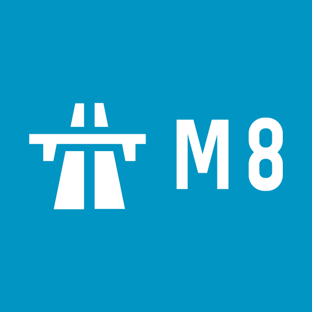 M8 Road Sign by n23tees