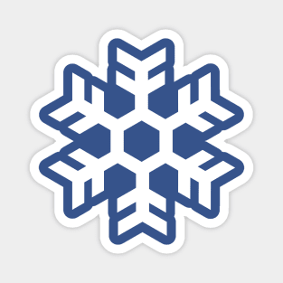 White Snowflake Magnet