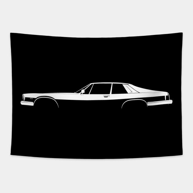 Jaguar XJ-S Silhouette Tapestry by Car-Silhouettes