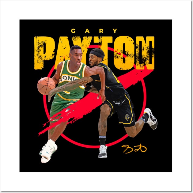 Retro Vintage Gary Payton Ii Golden State Warriors Basketball