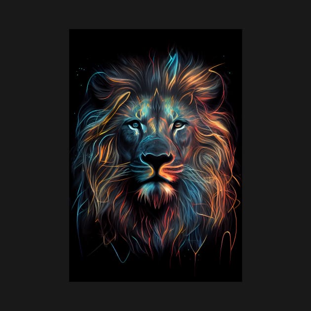 Neo Lion: A Contemporary Twist on a Majestic King by PixelProphets