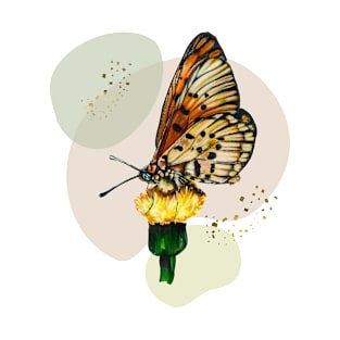 Monarch butterfly on a dandelion T-Shirt