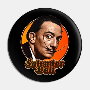 Retro Salvador Dali Tribute Pin