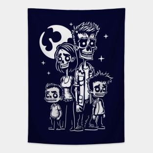Zombie Family - 5 Tapestry