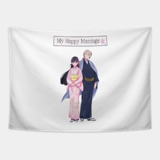 Meine Glückliche Ehe T Hemd Saimori Miyo Kudo Kiyoka Tapestry