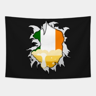 Irish Flag and Beer Tapestry