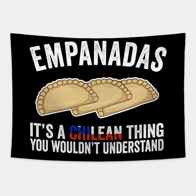 Empanadas It's A Chilean Thing You Would't Understand Tapestry by KawaiinDoodle