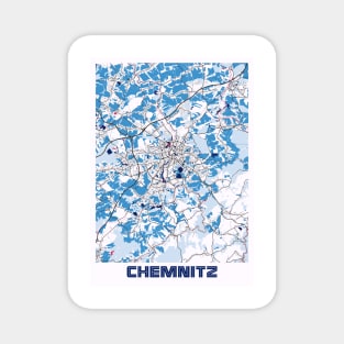 Chemnitz - Germany MilkTea City Map Magnet