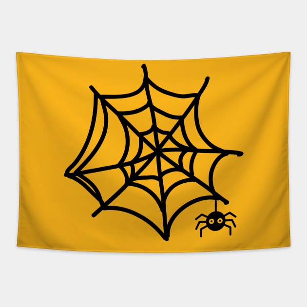 Spider halloween unisex t shirt Tapestry by SunArt-shop