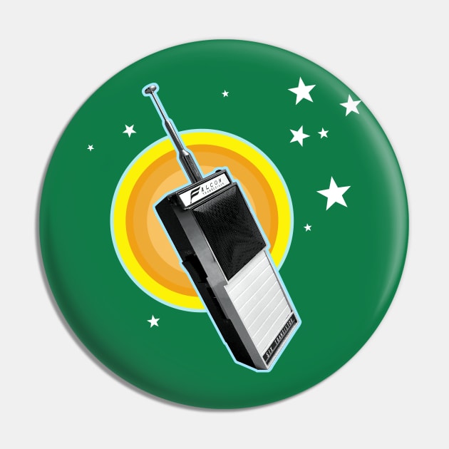 Walkie Talkie Signals to the Stars Pin by callingtomorrow