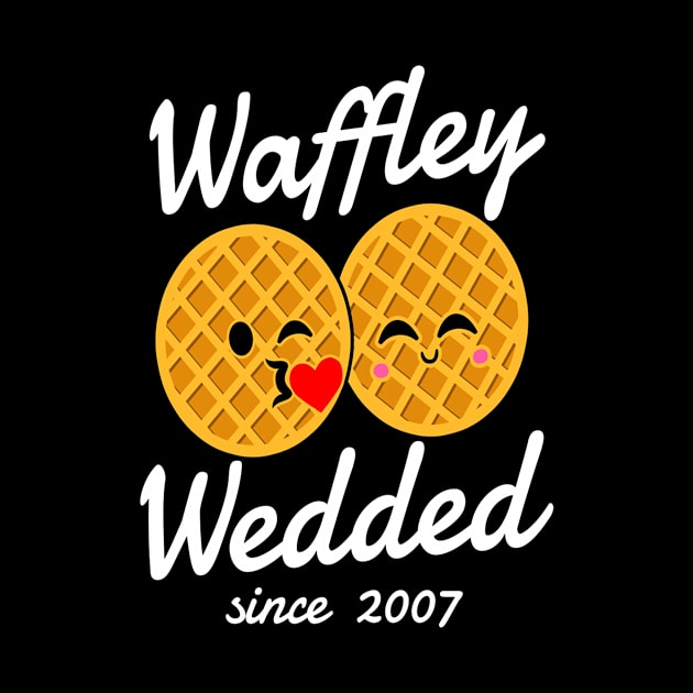 Waffley Wedded since 2007  11th yr Anniversary Gift by CarleyMichaels