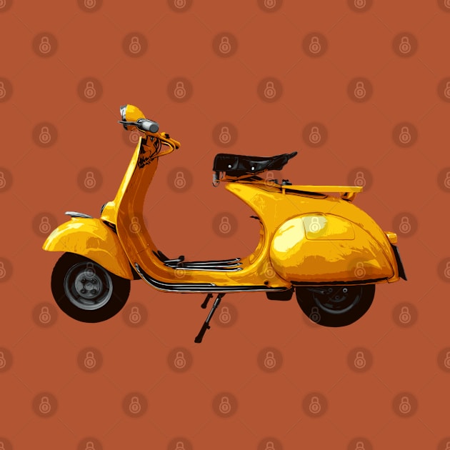 Yellow Scooter by Depictgore